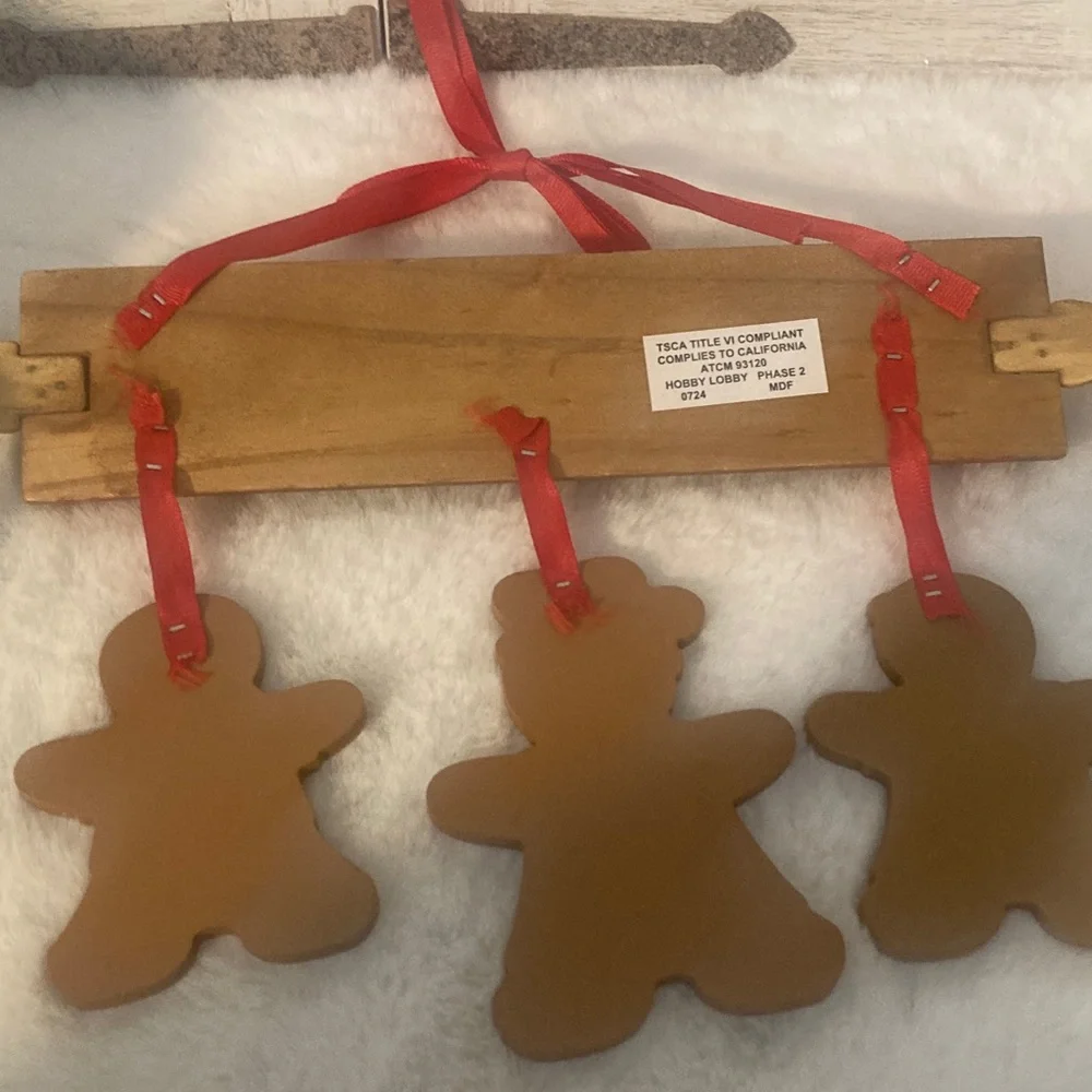Hobby Lobby Gingerbread Rolling Pin Wall Hanging Sign